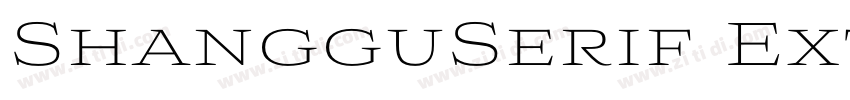ShangguSerif ExtraLi字体转换